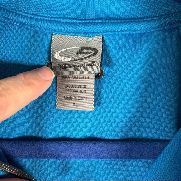 Champion full zip athletic jacket XL blue - Picture 8 of 9